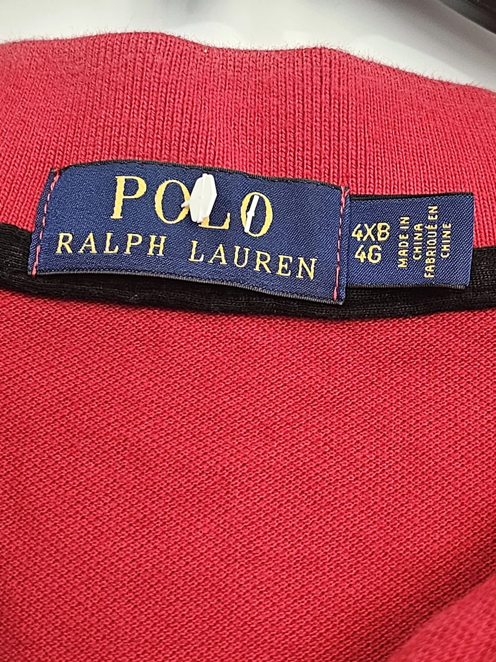 Polo by Ralph Lauren Blackwatch Red Polo Shirt Size 4XB{Bx26}